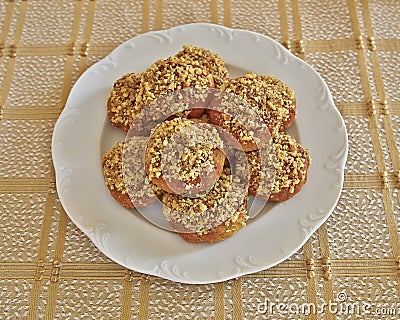 Melomacarona, gourmet Greek Christmas cookies Stock Photo
