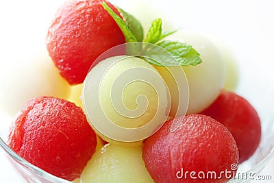 Melon balls Stock Photo