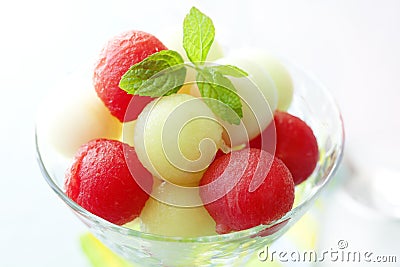 Melon balls Stock Photo