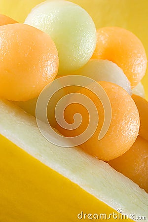 Melon Balls Stock Photo