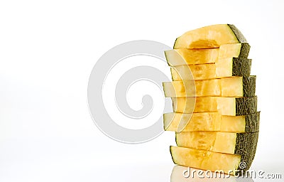 Melon cut Stock Photo