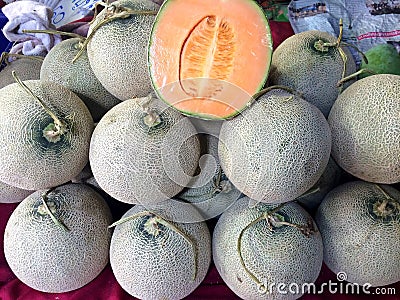 Melon fruit Stock Photo