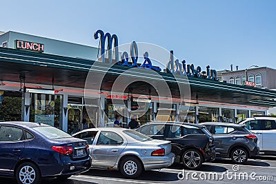 Mels Drive in land mark in San Francisco Ca. Editorial Stock Photo