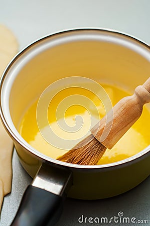 Melted butter Stock Photo