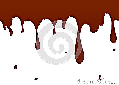 Melted chocolate background Stock Photo