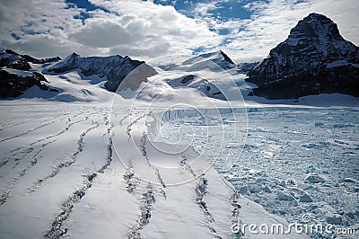 Melting Antarctic glacier Stock Photo