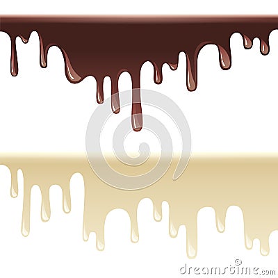 Melting chocolate Vector Illustration