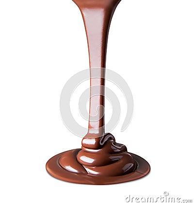 Melting chocolate Stock Photo