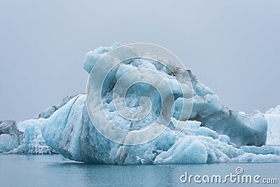 Melting floating icebergs in Jokulsarlon, Iceland Stock Photo