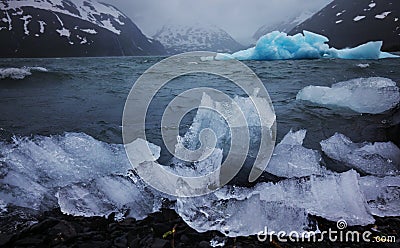 Melting Glacier in Alaska Stock Photo