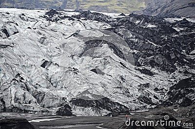Melting glacier in Iceland Stock Photo
