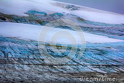 glacial till, climate change, climatic variations, melting ice Stock Photo