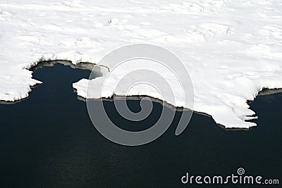 Melting ice Stock Photo