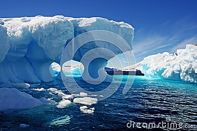 Melting iceberg Stock Photo