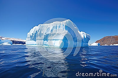 melting iceberg under the midday sun Stock Photo