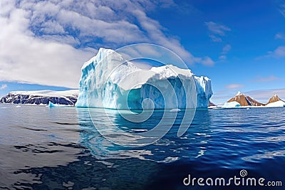 melting iceberg under the midday sun Stock Photo