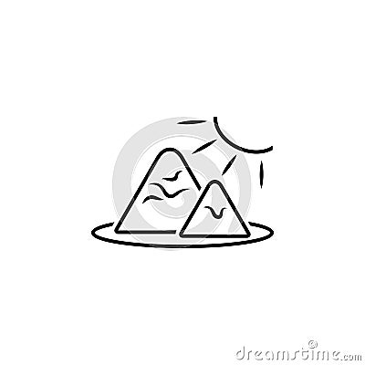 melting, pollution, glacier icon. Element of earth pollution icon for mobile concept and web apps. Detailed melting, pollution, Stock Photo
