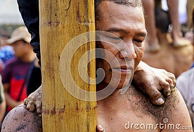 The strongest member at the bottom. Editorial Stock Photo