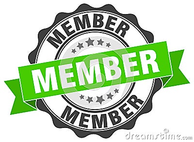 Member seal Vector Illustration