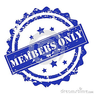 Members only stamp vector Vector Illustration