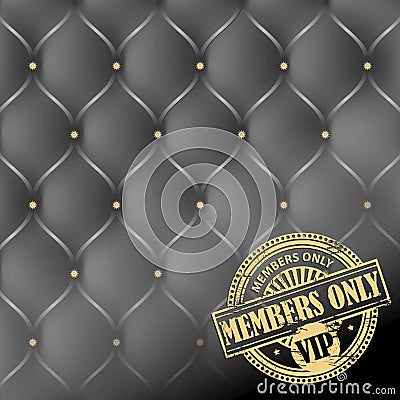 Members Only, VIP theme Vector Illustration