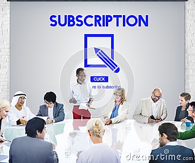 Membership Accept Join us Support Concept Stock Photo