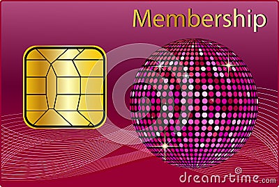 Membership Card Vector Illustration