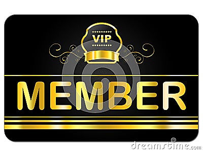 Membership Card Indicates Very Important Person And Admission Stock Photo