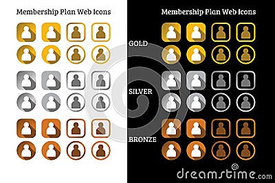 Membership plan web Icon design Vector Illustration