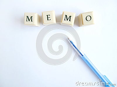 Memo Stock Photo