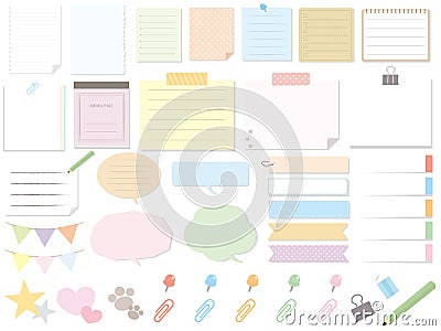 Memo paper Vector Illustration