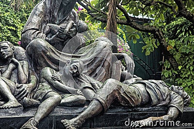 Memorare - Manila 1945 memorial Intramuros, Manila, Philippines Editorial Stock Photo