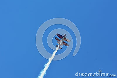 Memorial Airshow. Flying Bulls aerobatics team with ExtremeAir XA42 planes Editorial Stock Photo