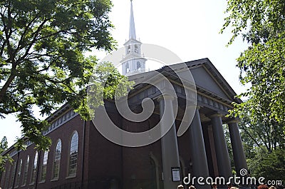 The Memorial Church, Harvard University Editorial Stock Photo