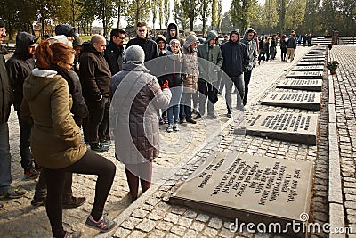 Memorial Concentration Camp Auschwitz Birkenau. Editorial Stock Photo