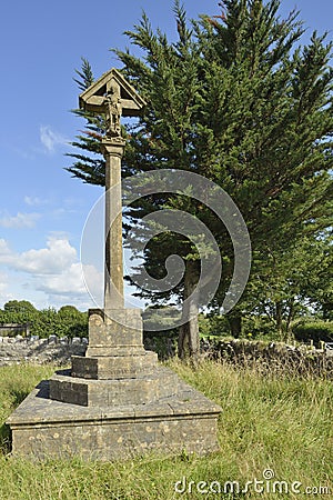 Memorial Cross Stock Photo