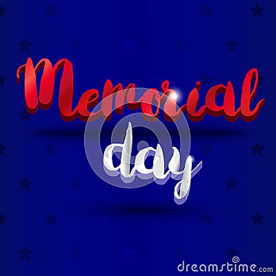 Memorial Day Banner Stock Photo