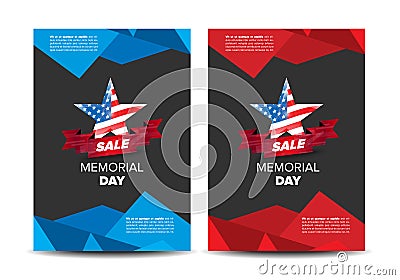 Memorial day flayer Vector Illustration