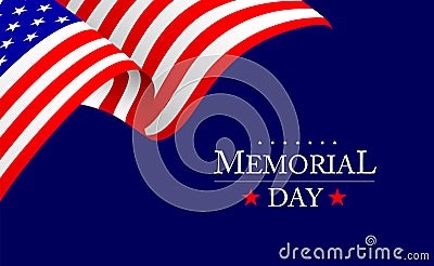 Memorial Day, remember and honer poster. Stock Photo