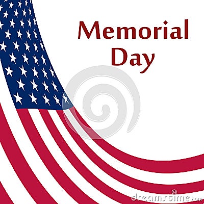 Memorial Day in the United States Vector Illustration