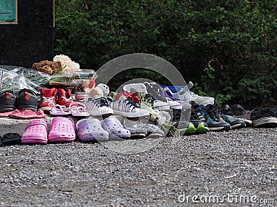 Memorial Dedicated To Indigenous Children Who Died At Residential School Editorial Stock Photo