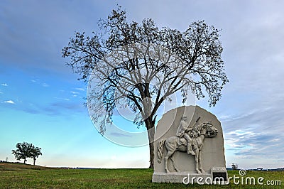 Memorial Monument, Gettysburg, PA Editorial Stock Photo