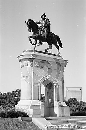 Memorial Monument Sam Houston Texas Stock Photo