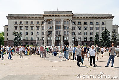 Memorial service in Odessa devoted to the victims Editorial Stock Photo