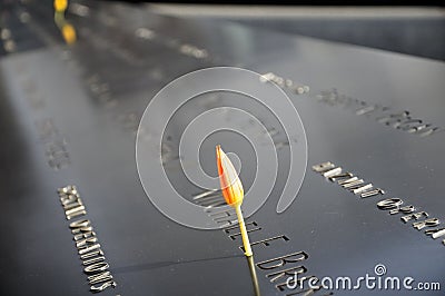 9/11 memorial Editorial Stock Photo