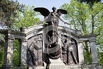 Memorial to the Engineering Officers of the RMS Titanic, Southampton, UK Editorial Stock Photo