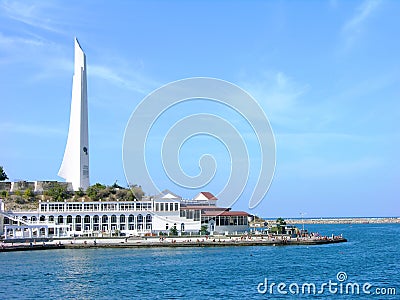 Memorial to the hero city Sevastopol, Ukraine Editorial Stock Photo