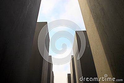 Memorial to the Murdered Jews of Europe Editorial Stock Photo