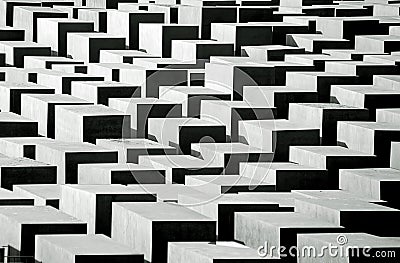 The Memorial to the murdered Jews of Europe. Editorial Stock Photo