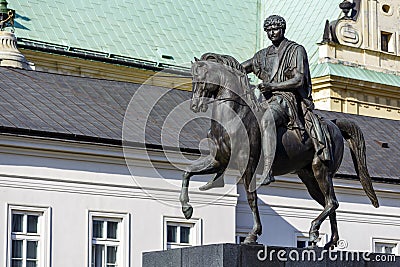 Memorial to Prince Jozef Poniatowski Editorial Stock Photo